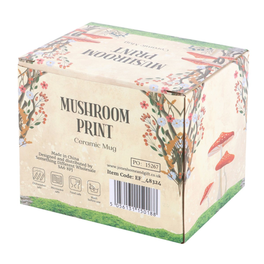 Mushroom Toadstool Mug box back
