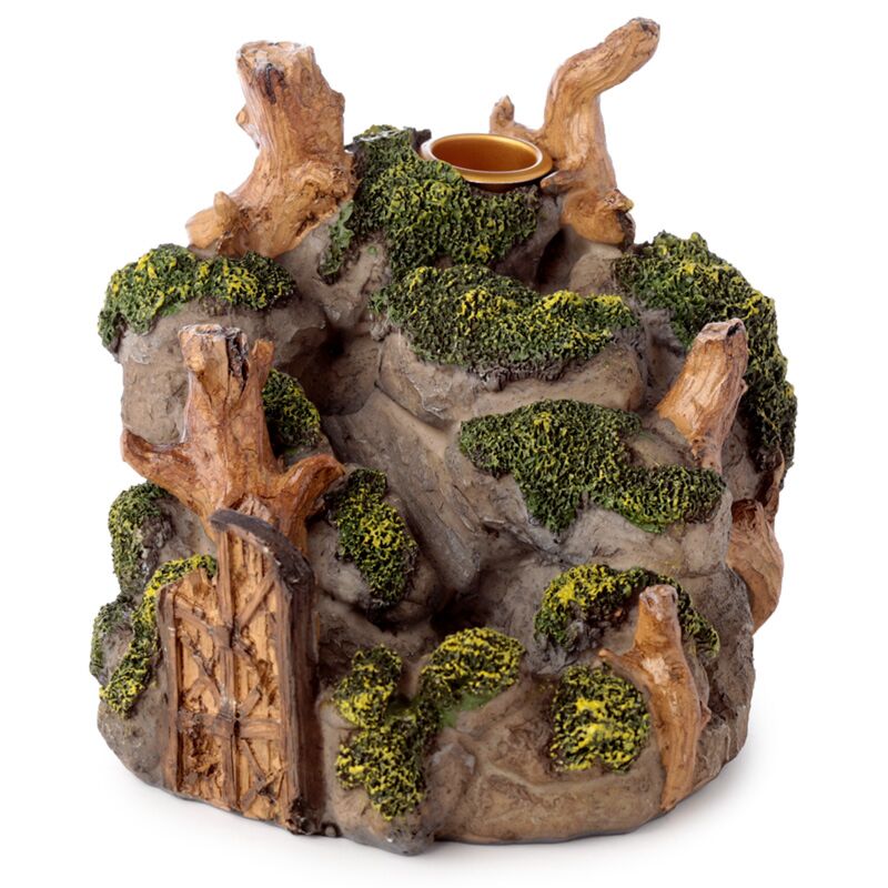 Ancient Woodland Secret Cave Backflow Incense Burner view without incense