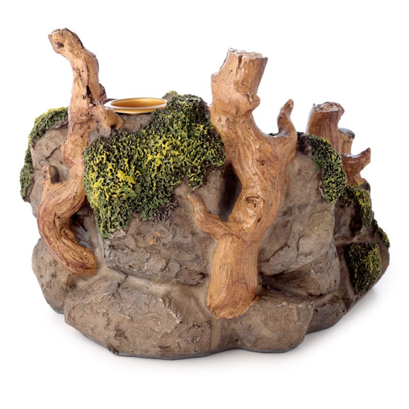 Ancient Woodland Secret Cave Backflow Incense Burner rear