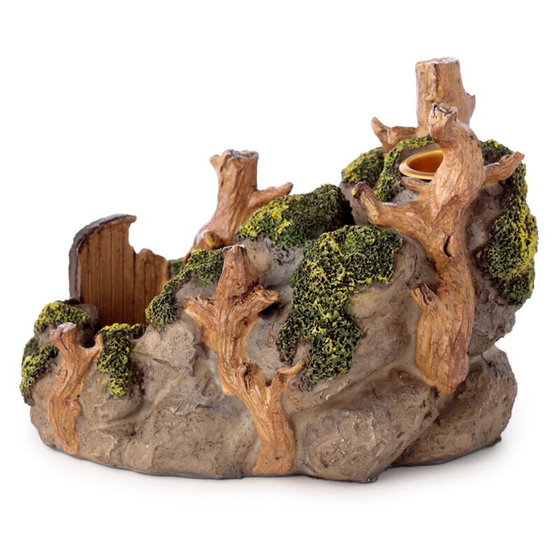Ancient Woodland Secret Cave Backflow Incense Burner back