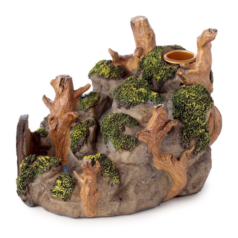 Ancient Woodland Secret Cave Backflow Incense Burner side