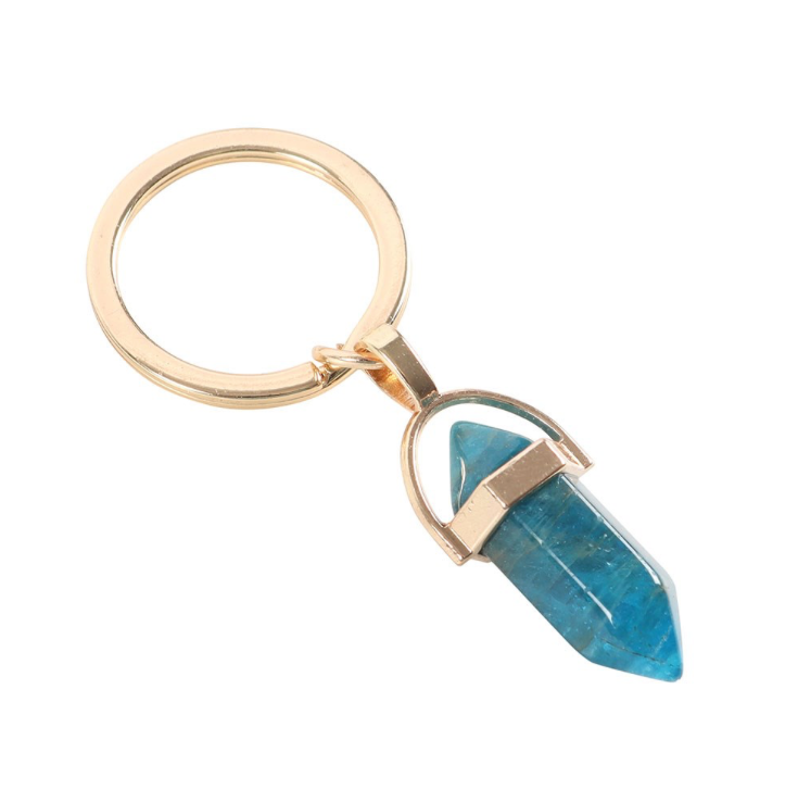 Apatite Crystal Keyring side