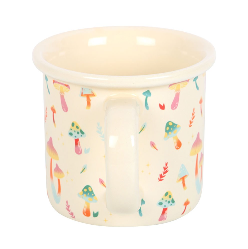 Funky Fungi Mushroom Print Mug side