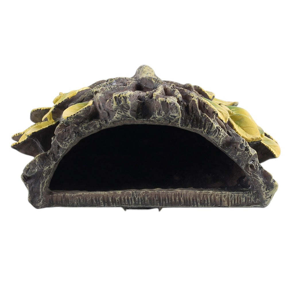 top view of green man wall plaque