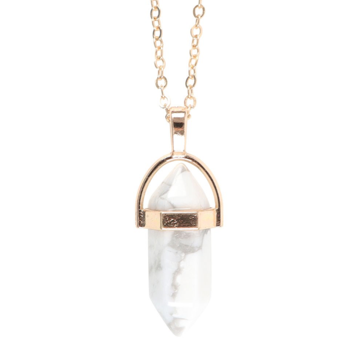 Howlite Crystal Pendant