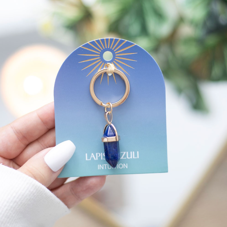 Lapis Lazuli Crystal Keyring display