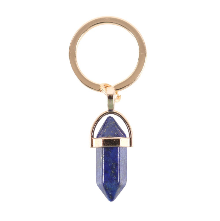 Lapis Lazuli Blue Crystal Keyring