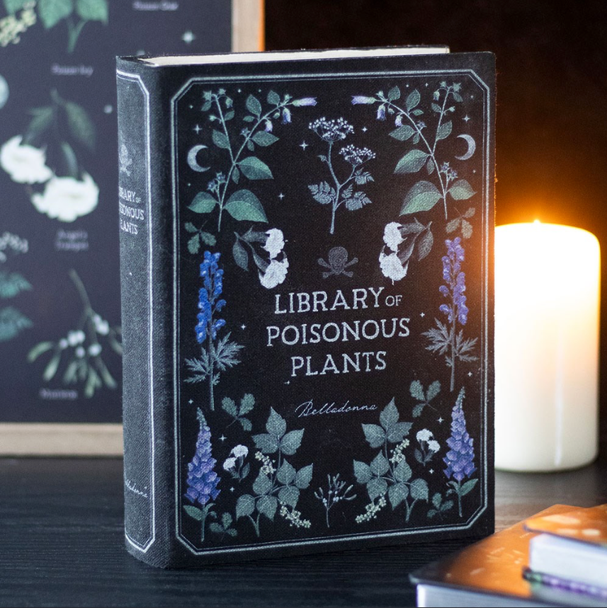 Library of Poisonous Plants Book Shaped Storage Box display