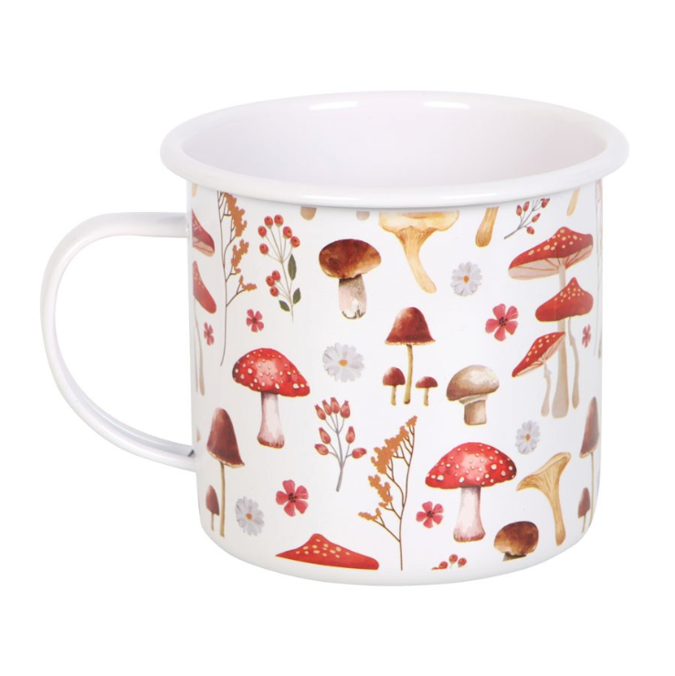 Mushroom Toadstool Enamel Mug