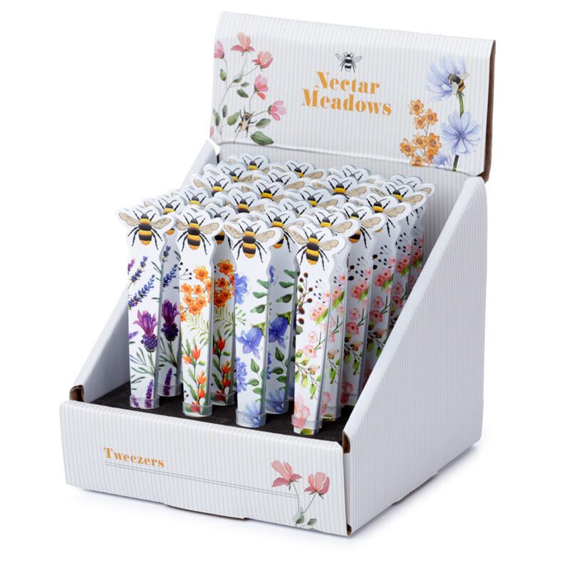 Nectar Meadows Shaped Tweezers display