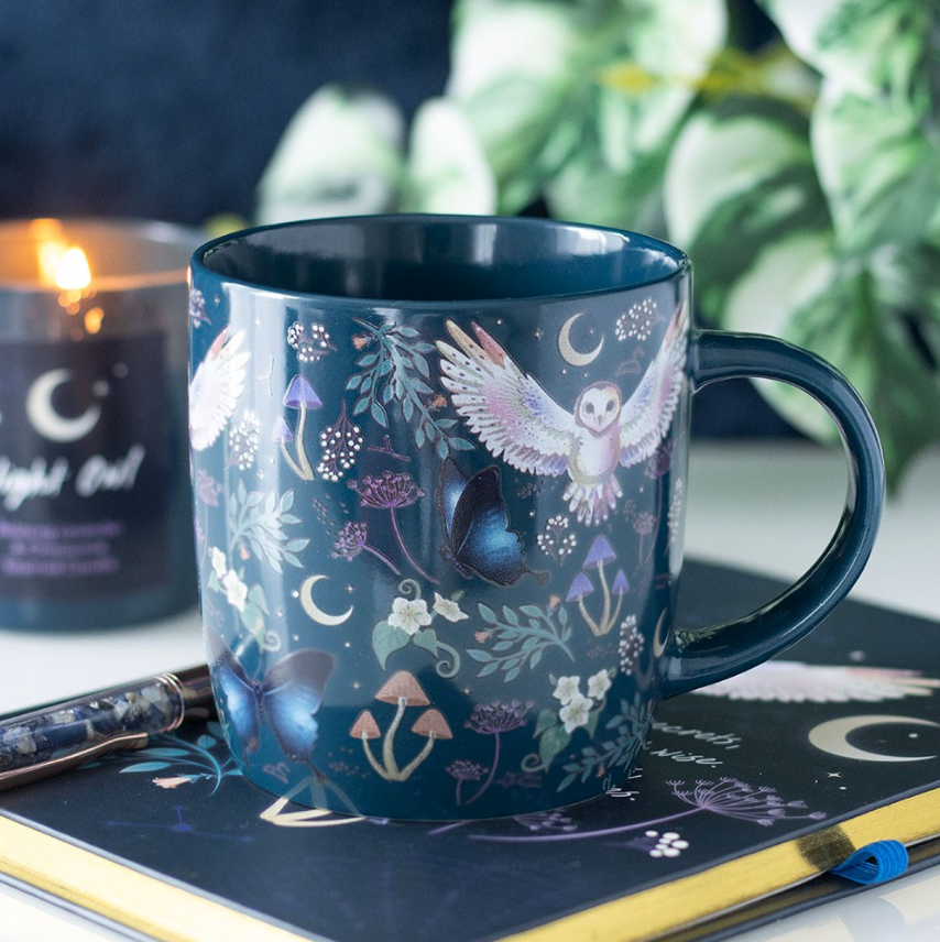 Night Flight All Over Print Ceramic Mug with fungi