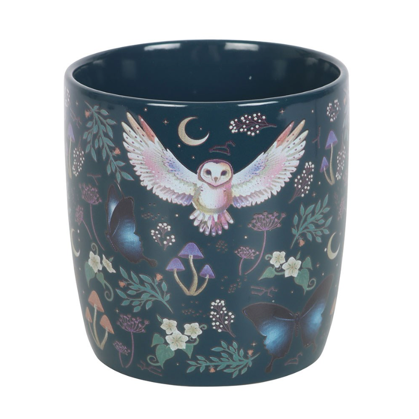 Night Flight All Over Print Ceramic Mug with flora