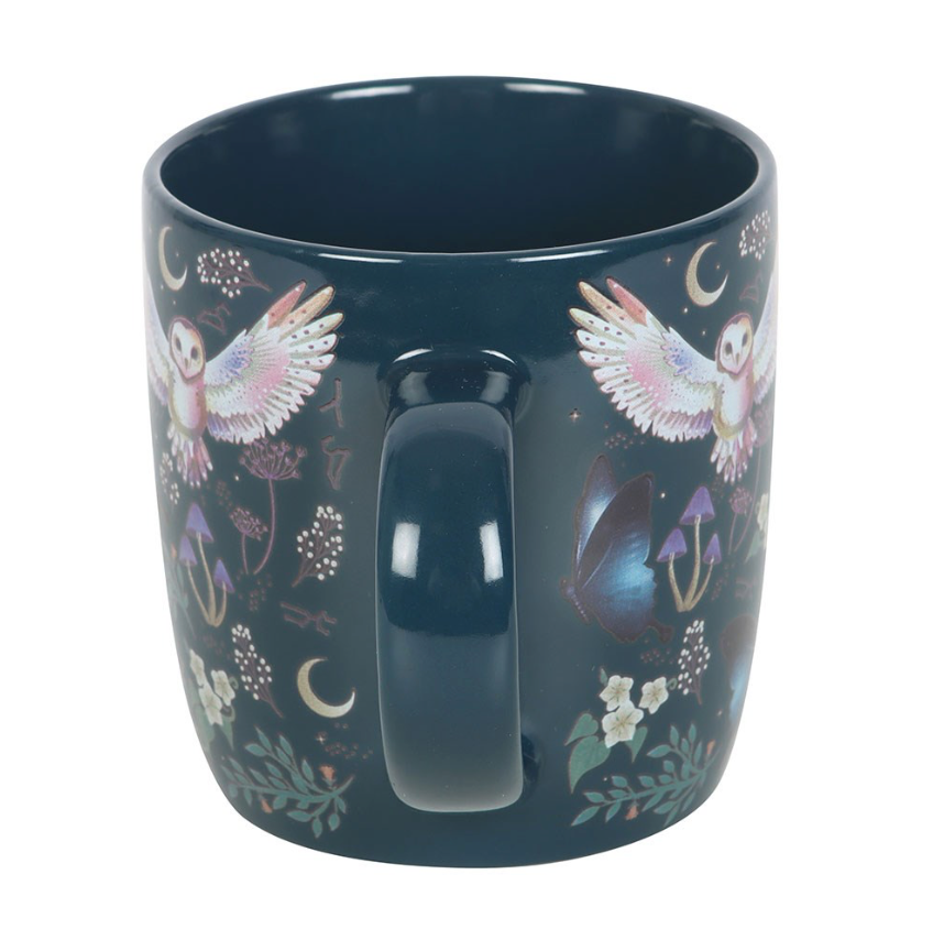 Night Flight All Over Print Ceramic Mug with moon and stars