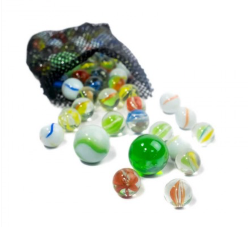 Bag of Classic Mixed Marbles