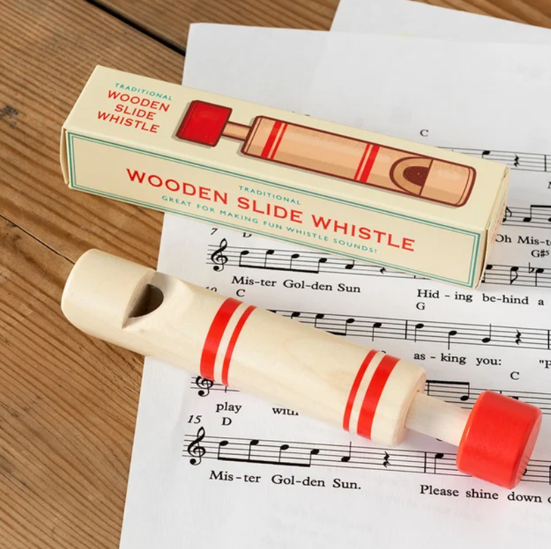 Classic Wooden Slide Whistle display