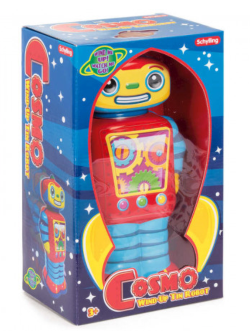 Cosmo Wind Up Tin Robot in box