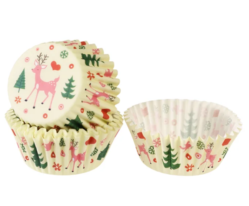 Cupcake Cases (pack of 50) - 1950s Christmas