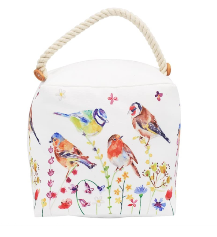 Garden Birds Cube Doorstop