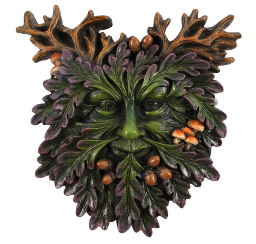 Green Man Face - Garden Plaque front