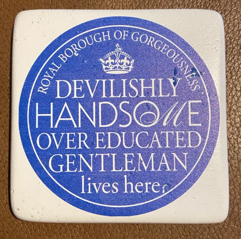 Handsome Gentleman - Square Coaster