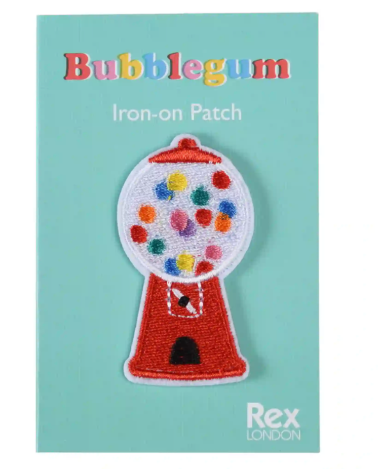Iron on Patch - 1980's Bubblegum Machine packet