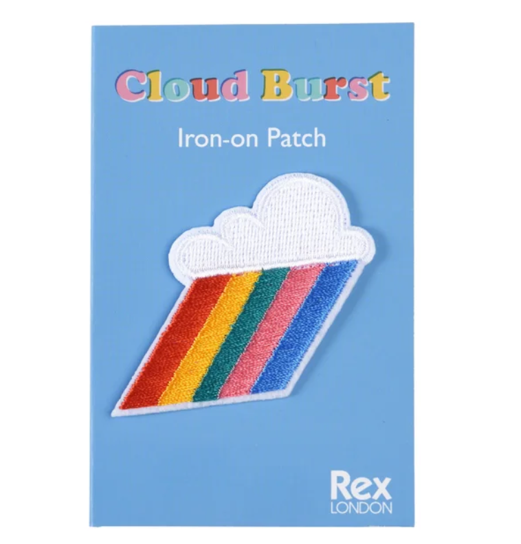 Iron On Patch Cloud Burst on card