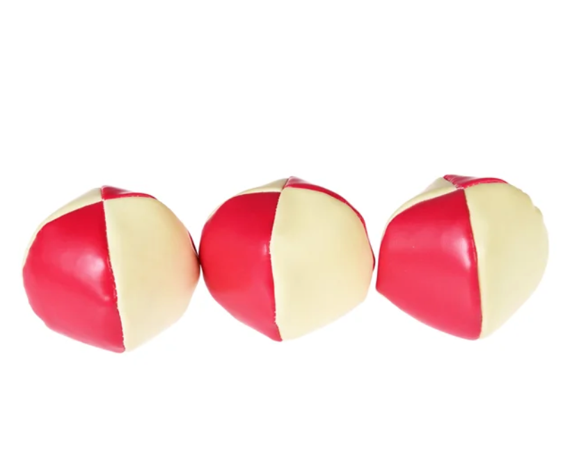 3 traditional juggling balls
