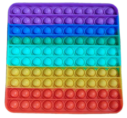 square rainbow push popper