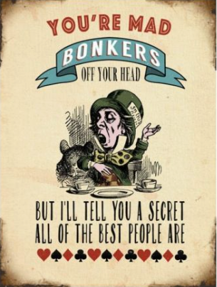 Mad Hatter sign