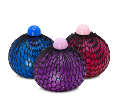 XL Squishy Confetti mesh ball in net