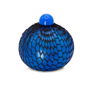 XL Squishy Confetti mesh ball blue