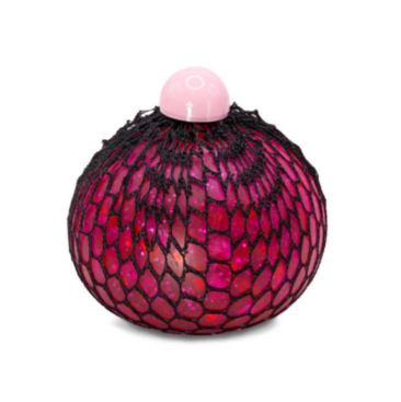 XL Squishy Confetti mesh ball red