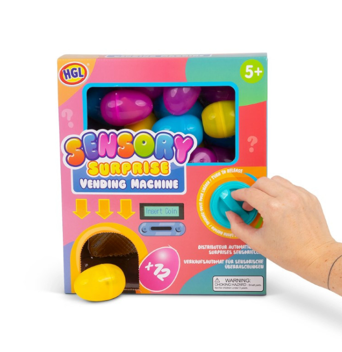 Sensory Surprise Vending Machine action turn