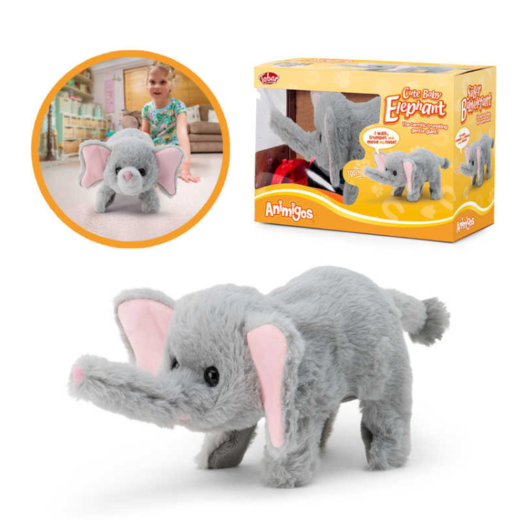 Animigos Cute Walking Baby Elephant