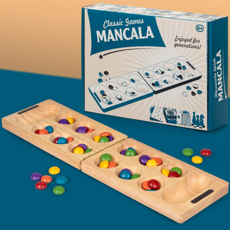 Classic Wooden Mancala Game
