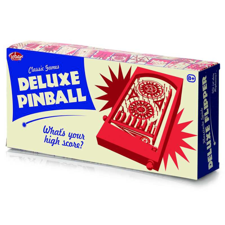 Classic Wooden Pinball Game Box