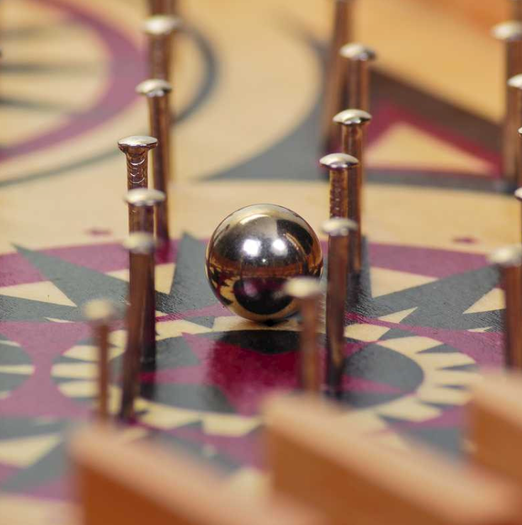 Classic Wooden Pinball Game Balls