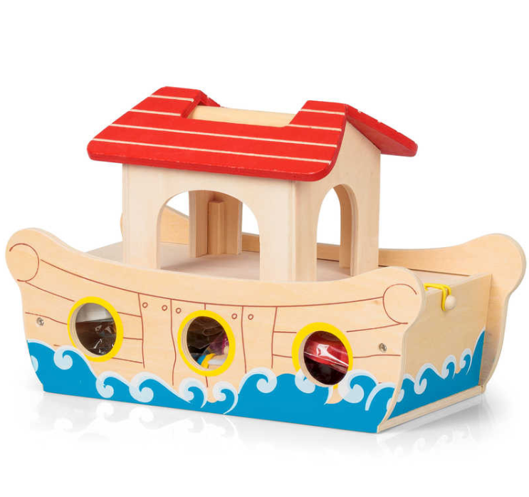 Traditional Wooden Noah's Ark