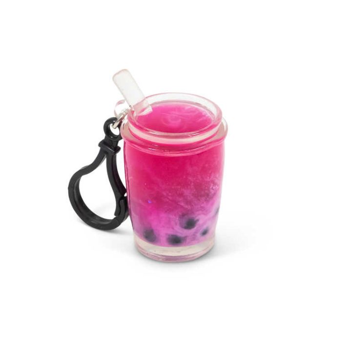 Scrunchems Bubble Tea Keychain pink