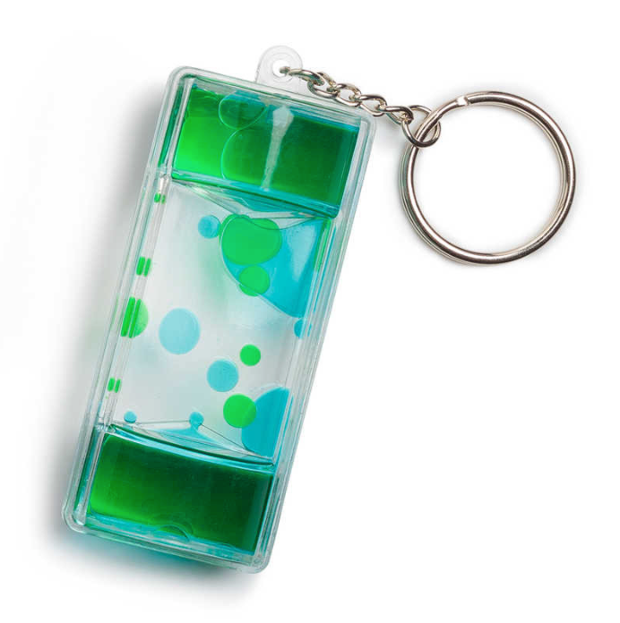 Liquid Motion Keychain blue and green