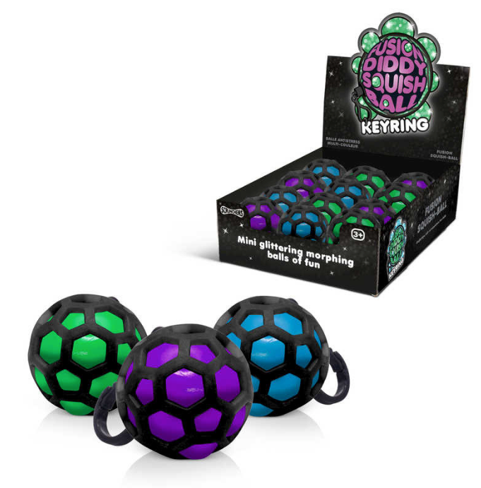 Fusion Squishball Keychain Display