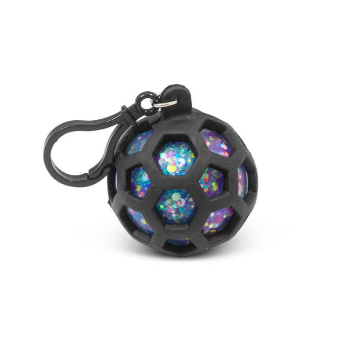 Fusion Squishball Keychain glitter