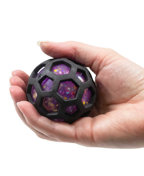 Fusion Squishball Keychain in hand