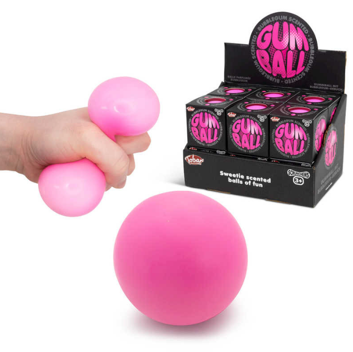 Scrunchems Scented Gum Squish Ball display