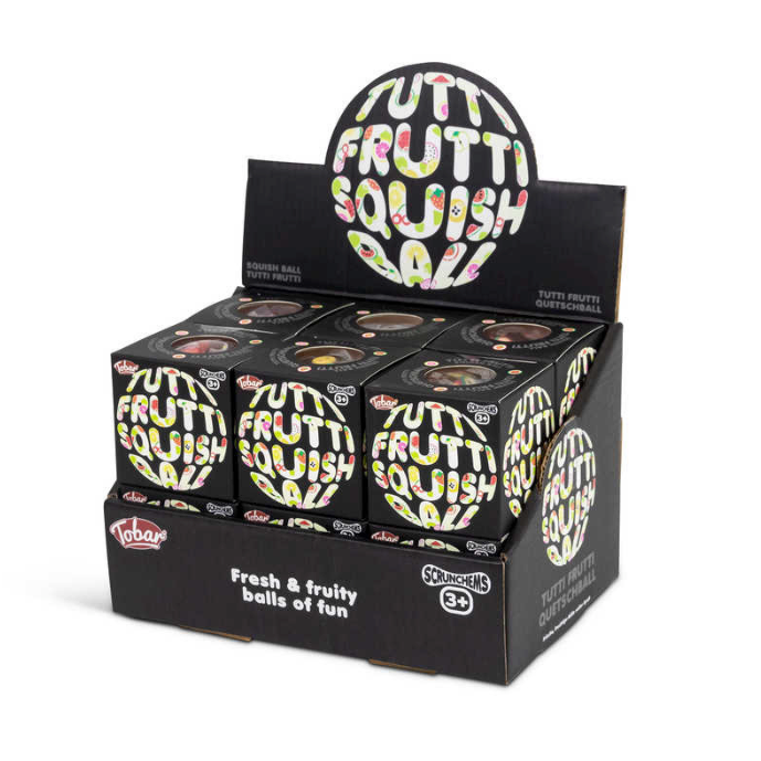 Scrunchems Tutti Frutti Squish Ball boxes