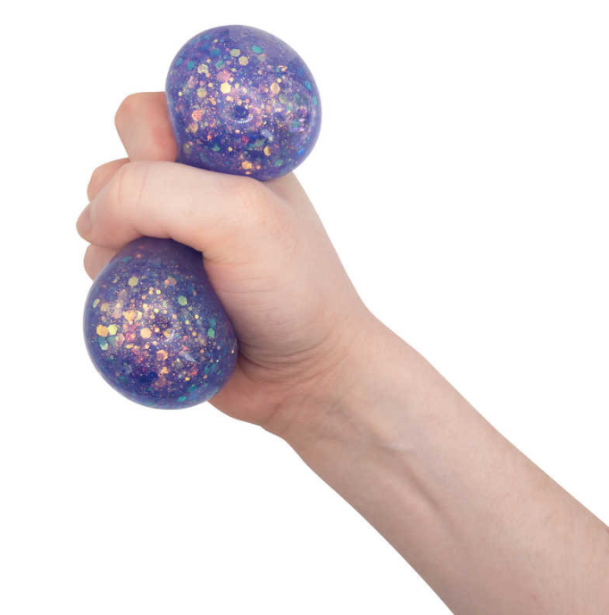 Scrunchems Galaxy Light Up Squish Ball glitter