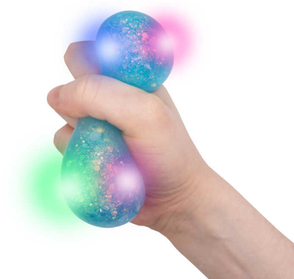Scrunchems Galaxy Light Up Squish Ball lights