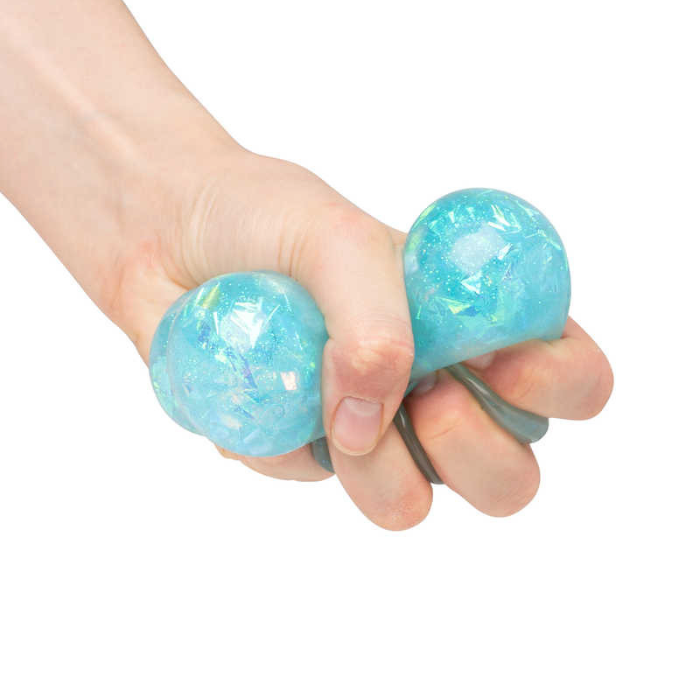 Scrunchems Sparkly Squish Ball blue squish