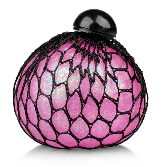 Glitter Squishy Mesh Ball pink