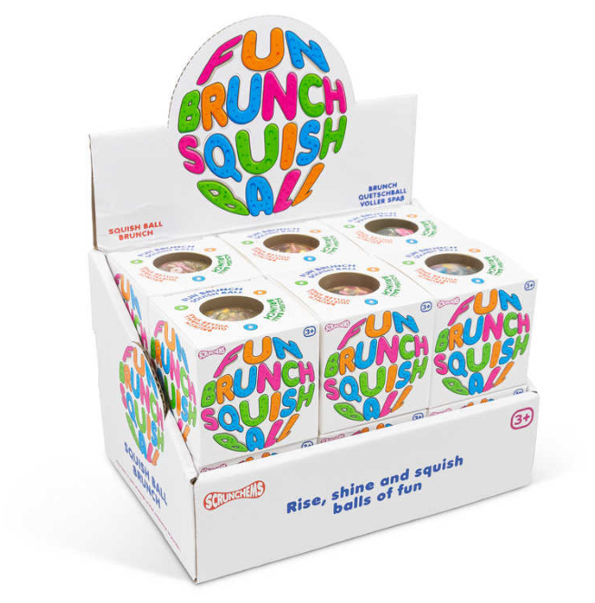 Scrunchems Fun Brunch Squish Ball boxed